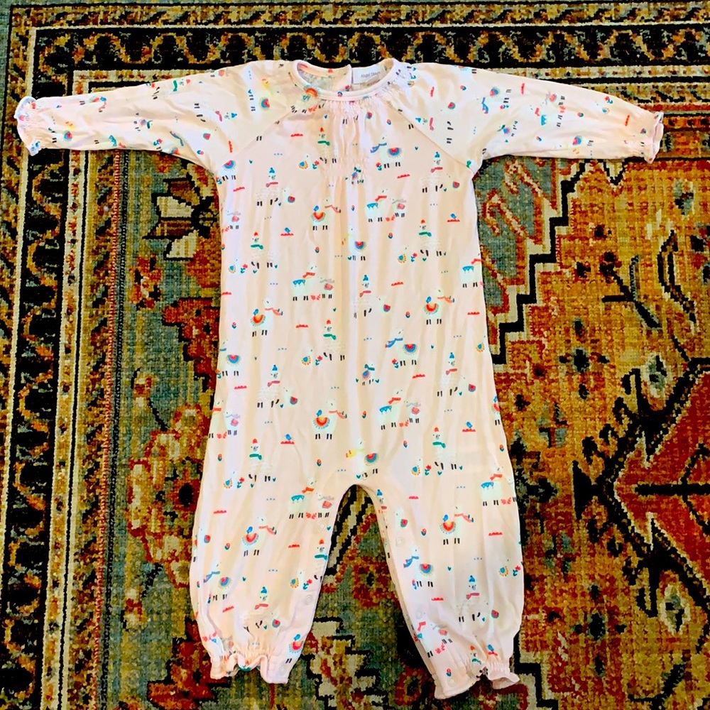 Angel Dear llama onesie size 6-12 BNWOT
